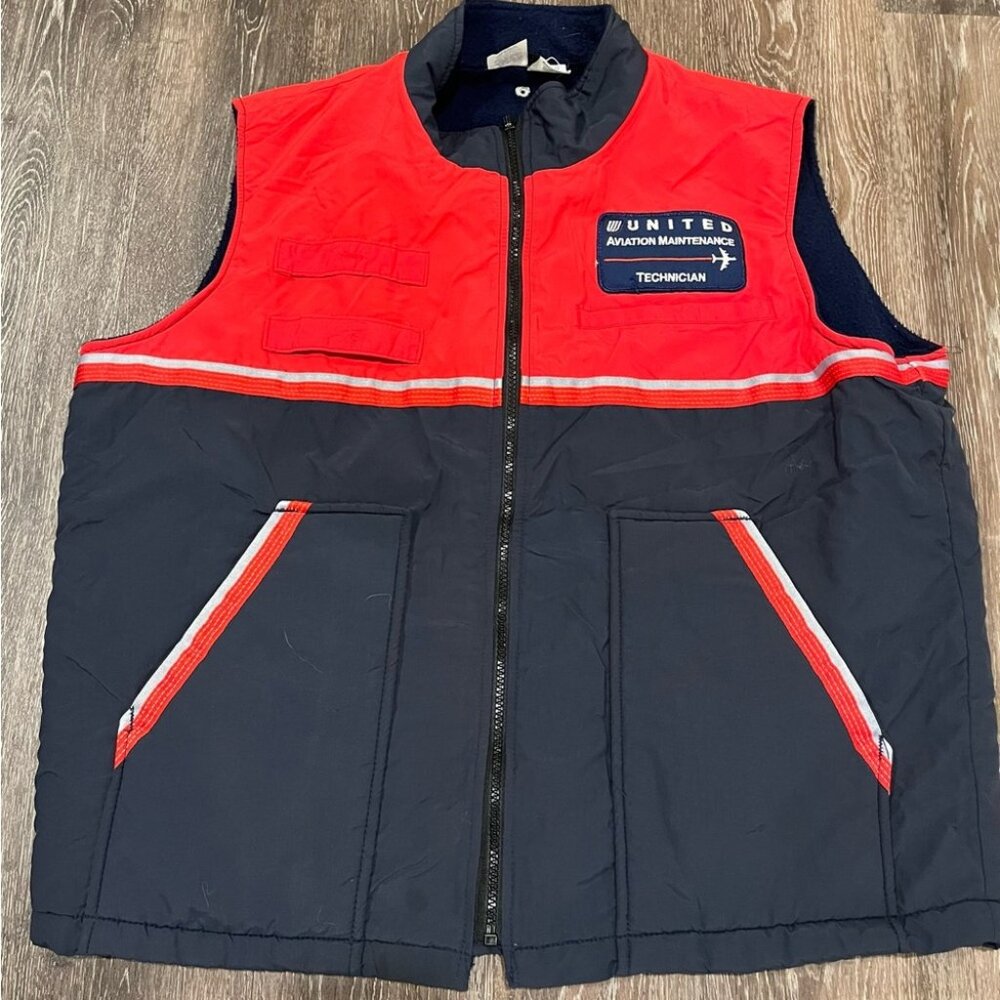 Vintage United Airlines technician vest